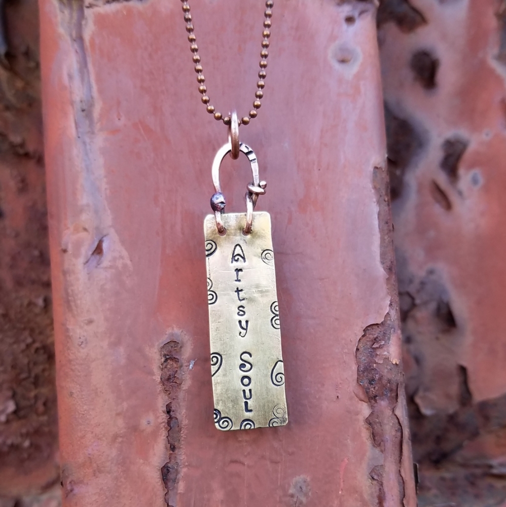 Artisan Upcycled Bullet & Copper Artsy Soul
